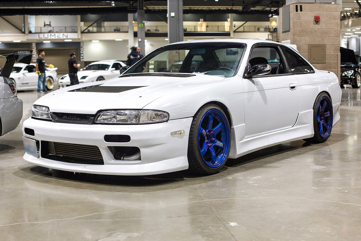 White Nissan Silvia S14