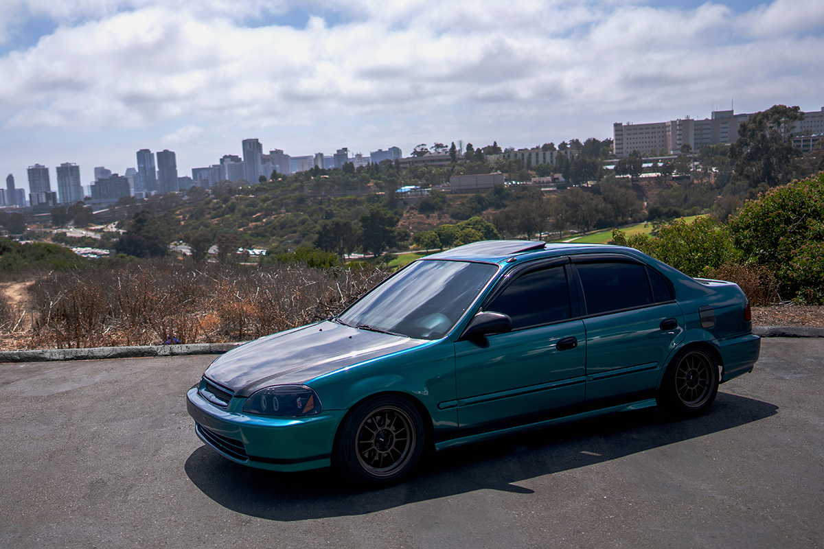 Teal Honda Civic