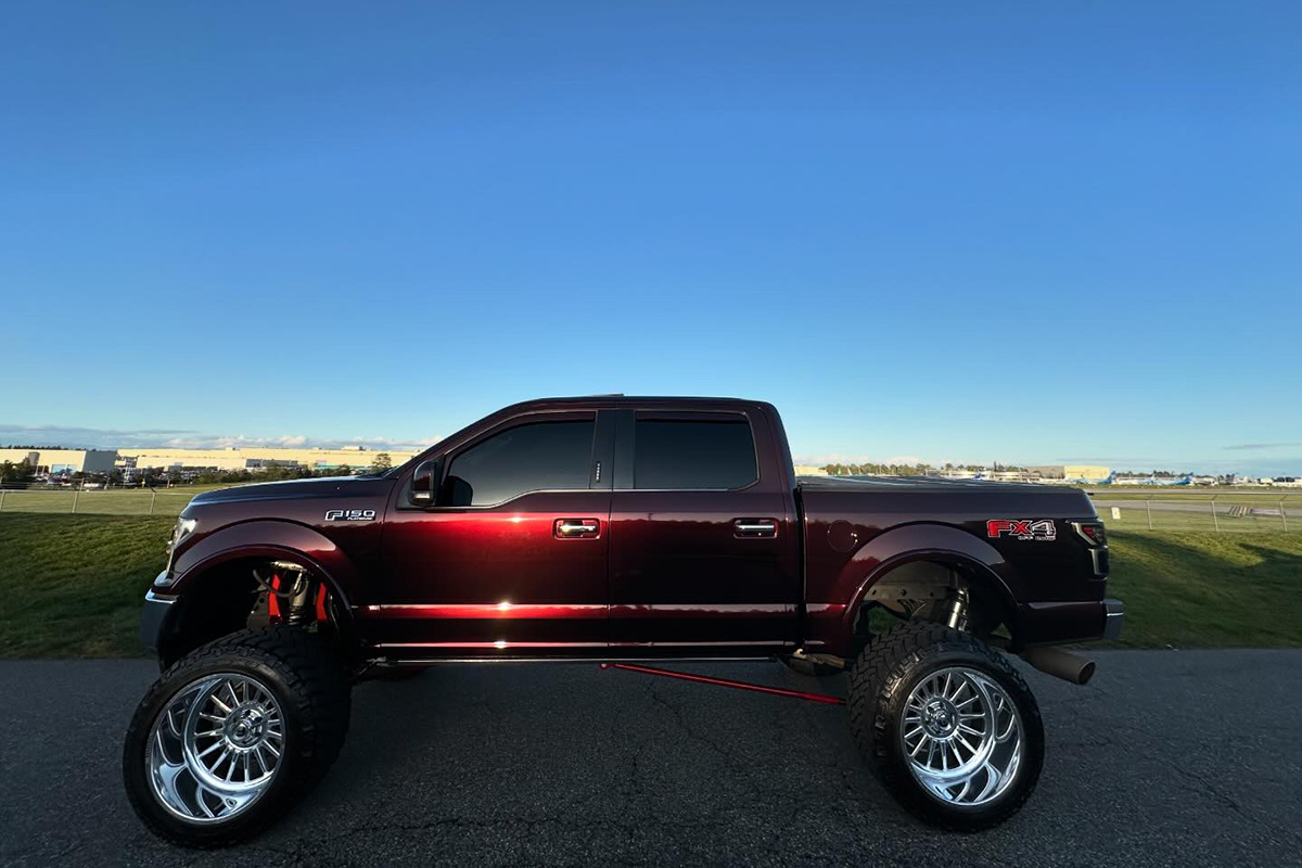 Burgundy Ford F-150